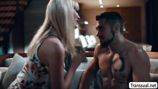 Stepson bareback fucks his busty Tbabe stepmother so hard