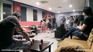 Spanish hottie fucked in public places