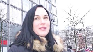 Hot Brunette Picked Up And Fucked