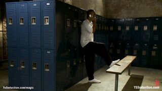 Latina shemale fucks black man